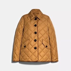 COACH Khaki Puffer Jacket